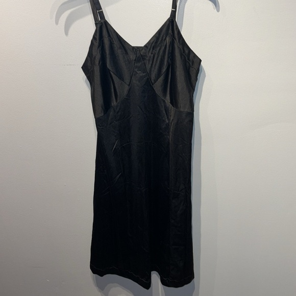 Vintage (Lot‎ of 2) Black & Ivory Slip dresses 34/36 coquette sexy romantic - Picture 2 of 13